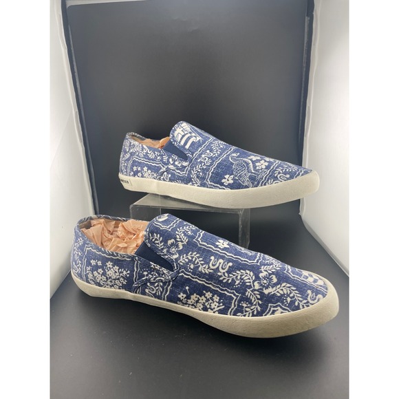 reyn spooner Other - Reyn Spooner Seavees Baja Slip On Shoes Mens 13 Blue Hawaiian Print